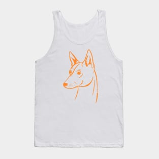 Basenji (White and Orange) Tank Top